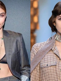 Siêu mẫu Cara Delevingne xăm hình đôi, sống chung với con gái Cindy Crawford