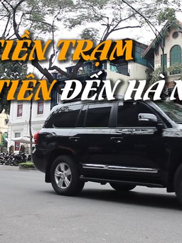 Đoàn tiền trạm Triều Tiên đến khách sạn Melia Hà Nội