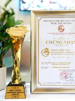 Tập đoàn bất động sản Thắng Lợi vinh dự nhận giải thưởng ‘Thương hiệu vàng TP.HCM 2021’