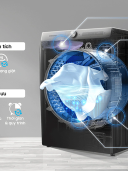 Hai điểm nhấn công nghệ tiện ích trên máy giặt thông minh cho các nàng bận rộn