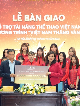 SABECO hỗ trợ 5 tỉ đồng cho 50 vận động viên tài năng của Việt Nam
