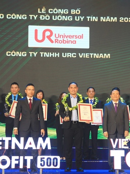 URC Việt Nam lọt top 5 công ty đồ uống uy tín nhất năm 2022