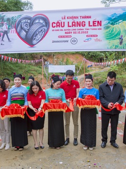Chiếc cầu thứ 8 của Bridgestone Việt Nam khánh thành ở Thanh Hóa