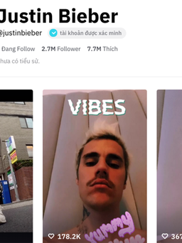 Justin Bieber 'gây bão' khi chính thức mở tài khoản TikTok