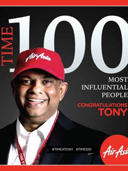 Ông Tony Fernandes lọt vào Top 100 người có ảnh hưởng nhất thế giới
