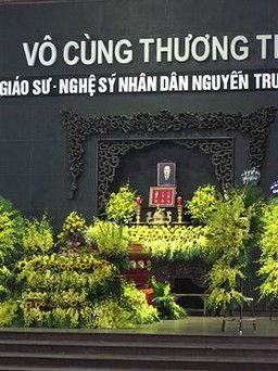 Sự kiện văn hóa nổi bật: Tang lễ NSND Trung Kiên tại Hà Nội