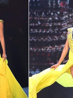 Cú 'hất váy thần thánh' giúp H'Hen Niê tỏa sáng tại bán kết Miss Universe 2018