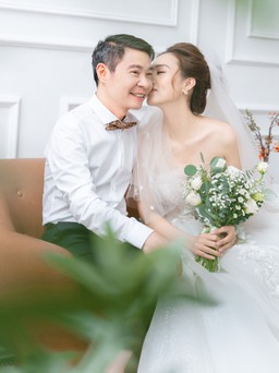 Ảnh cưới của diễn viên Công Lý - Ngọc Hà, cô dâu đẹp tinh khiết mềm mại như giọt sương mai