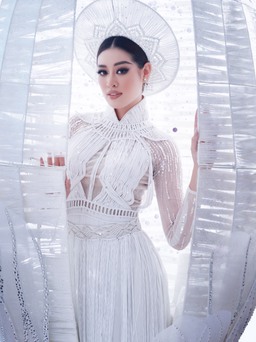 Hoa hậu Khánh Vân trình diễn trang phục dân tộc Kén Em, sẵn sàng lên đường tham gia Miss Universe ​