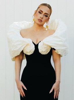 Adele quyến rũ trong váy đầm hình đám mây trường phái siêu thực của Schiaparelli