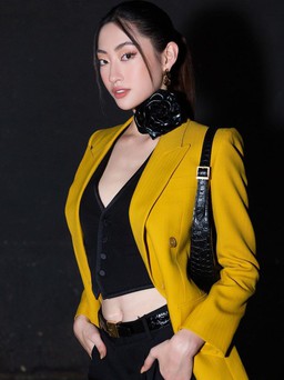 Hoa hậu Lương Thùy Linh biến hóa phong cách với áo khoác