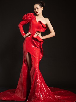 Người mẫu trẻ Tạ Minh Anh gây ấn tượng với chiều cao 1m80
