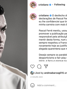 Ronaldo không dự lễ trao giải Quả bóng vàng, chỉ trích BTC giải thưởng France Football
