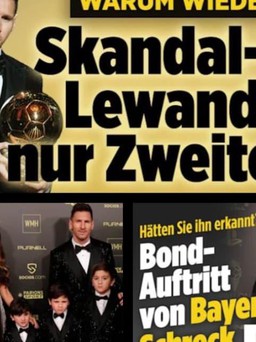 Báo chí Đức phản ứng: ‘Lewandowski đã bị cướp Quả bóng vàng’