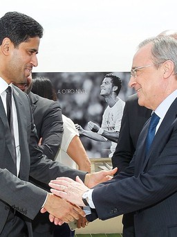 Chủ tịch Real Madrid và PSG hẹn nhau nhân dịp ngày 14.2 tại Paris