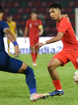 U.23 Singapore được động viên trước trận gặp U.23 Việt Nam