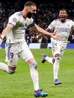 Kết quả Real Madrid 3-1 PSG, Champions League: Karim Benzema ghi hat-trick ngoạn mục