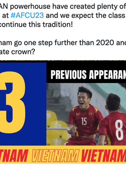 AFC đánh giá thế nào về U.23 Việt Nam tại giải châu Á?