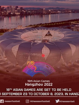 Trung Quốc được tổ chức lại ASIAD 2022 vào tháng 9.2023