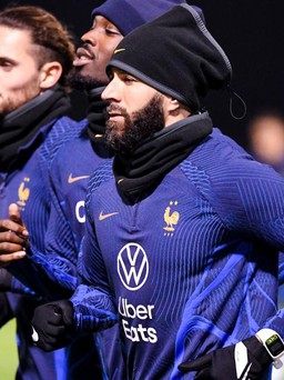 Tuyển Pháp sốt vó thêm trường hợp Karim Benzema chỉ chạy có 15 phút