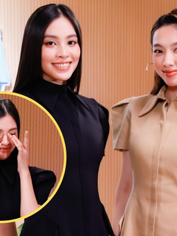 Hoa hậu Tiểu Vy bật khóc khi chia sẻ về tình bạn tri kỷ cùng Thùy Tiên