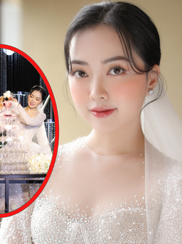 Hot girl Mai Hà Trang - vợ cầu thủ Đức Chinh diện váy cưới 870 triệu đồng