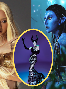 Lương Thùy Linh hóa Donatella Versace, Quỳnh Anh Shyn 'gây sốt' với tạo hình 'Avatar'