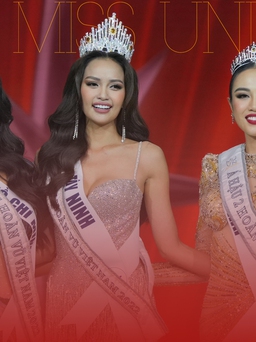Giao lưu và làm khó top 3 Hoa hậu Hoàn vũ Việt Nam