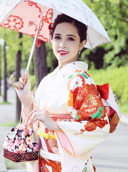 Hoa hậu Đại sứ Du lịch châu Á diện kimono quảng bá du lịch Nhật Bản