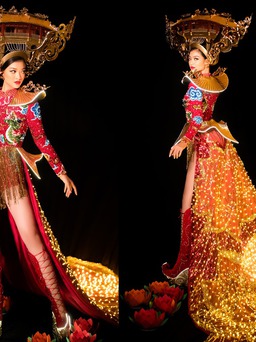 Lộ diện trang phục dân tộc của Á hậu Kiều Loan tại 'Miss Grand International'
