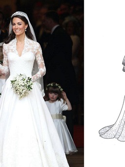 Váy cưới của công nương Kate Middleton là hàng nhái?