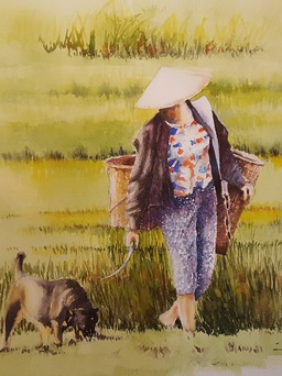 Họa sĩ Pháp mê vẽ tranh về Việt Nam