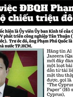 Đoàn ĐBQH TP.HCM sẽ làm việc với ông Phạm Phú Quốc