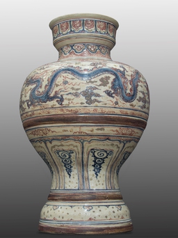 Những bảo vật quốc gia mới: Bình gốm men vẽ nhiều màu thời Lê sơ