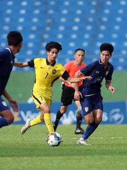 Báo động thể lực cầu thủ U.19 Thái Lan trong trận hòa U.19 Malaysia