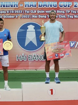 Tay vợt Đài Loan ngăn Lý Hoàng Nam đăng quang giải M25 Tây Ninh