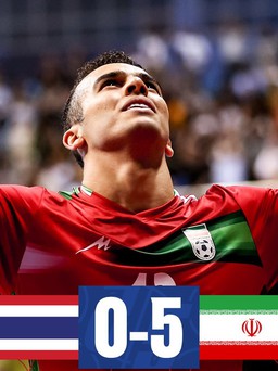 Thắng đậm Thái Lan, Iran tái ngộ Nhật Bản ở chung kết futsal châu Á