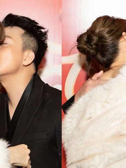 Trấn Thành ôm hôn Hari Won ở buổi ra mắt phim sau tin đồn ly hôn