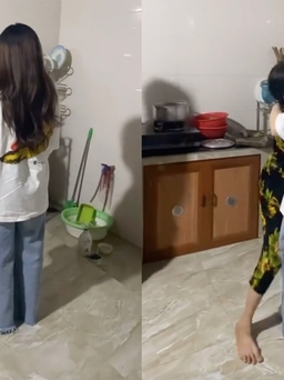Con gái ở Nhật 3 năm về bất ngờ, lén ra sau bếp khiến mẹ mừng rỡ ôm chầm