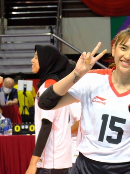 Bóng chuyền SEA Games 31: Thủ lĩnh đội Indonesia đốn tim khán giả Hạ Long