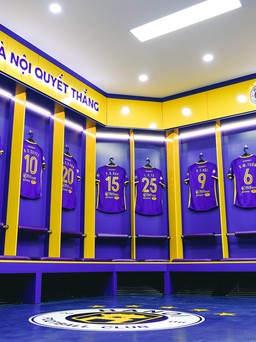 Hà Nội FC ra mắt phòng thay đồ đẹp long lanh, dù chưa thể đá V-League 2022