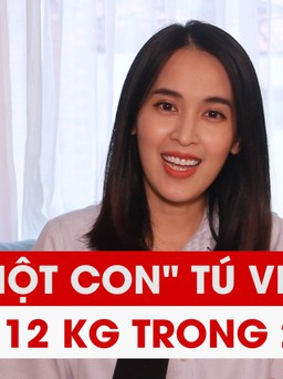 “Gái một con” Tú Vi tiết lộ giảm 12kg trong 2 tuần