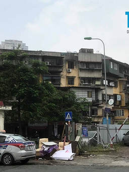 Vẫn còn 28 hộ dân sống trong khu tập thể nguy hiểm nhất Hà Nội