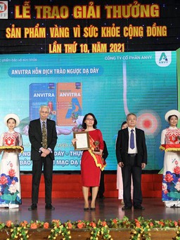 Hỗn dịch Anvitra nhận giải thưởng Sản phẩm vàng vì sức khỏe cộng đồng 2021