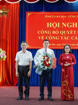 Bà Rịa - Vũng Tàu: Trao quyết định bổ nhiệm hàng loạt tân bí thư, cán bộ lãnh đạo