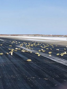 Máy bay Nga làm rơi 3,4 tấn vàng trong khi cất cánh
