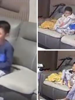 Mê ti vi, bé trai bị bố mẹ phạt xem suốt đêm cho chừa