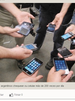Người Argentina kiểm tra tin nhắn hơn 220 lần/ngày