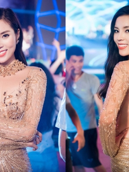 Hoa hậu Kỳ Duyên khoe trọn lưng trần tại Carnaval Hạ Long
