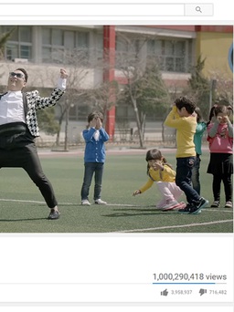 Hit 'Gentleman' của Psy cán mốc 1 tỉ lượt xem trên Youtube